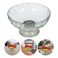 thumbnail image 1 of OULII Bols de Rangement pour Fruits en Plastique, Égouttage, Design Piédestal, Déco de Table à Manger, 1 Pcs, 1 of 8