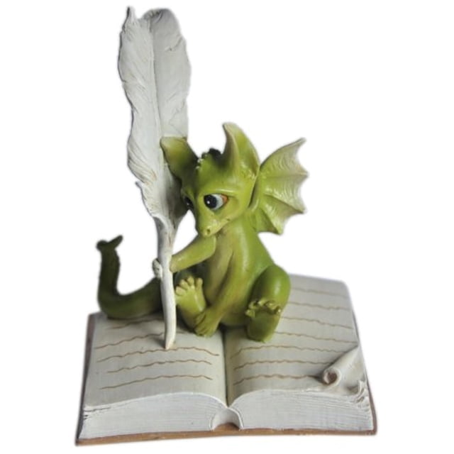 Top Collection Enchanted Story Fairy Garden Dragon Writing Outdoor Statue