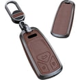 thumbnail image 1 of Key Fob Cover Compatible with Fit for Audi A4 A3 Q3 Q5 Q7 TT TTS RS3 S4 S3 A1 S6 RS4 RS6 Q2L ABS Smart Remote Key Case Keychain Case Holder Protector,Short-keychain-brown, 1 of 6