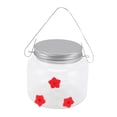 thumbnail image 1 of Comedero para colibríes transparente, colgante, decorativo, portátil, para agua y comida, para patio y jardín, 475 ml, 1 of 14