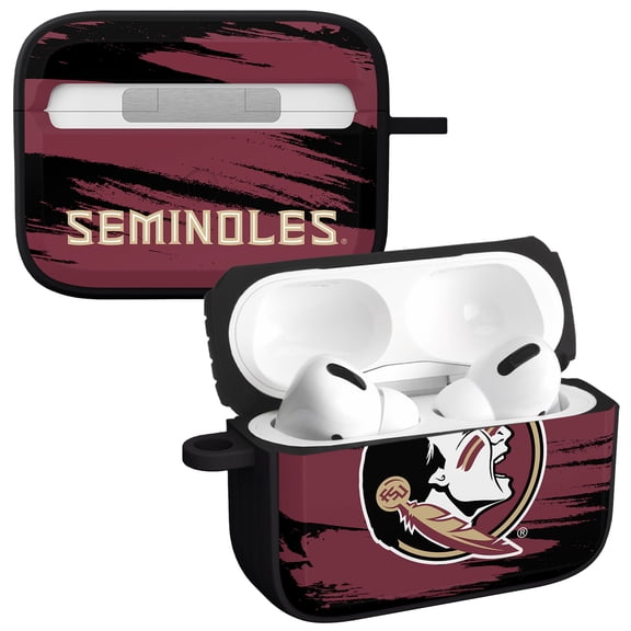 Florida State Seminoles Paint Stripe HDX Case Cover Compatible with Apple AirPods Pro 1 & 2 by Affinity Bands