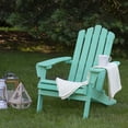 thumbnail image 2 of Northlight 36" Green Classic Folding Wooden Adirondack Chair, 2 of 6