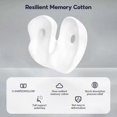 thumbnail image 5 of Libiyi Outfany Ergoseat, Welnax Orthosoothe Memory Foam Seat Cushion, 5 of 5