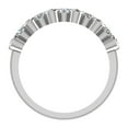 thumbnail image 3 of 1.00 CT TW Diamond Anniversary Band with Bezel Setting Ring 14K White Gold, 3 of 5