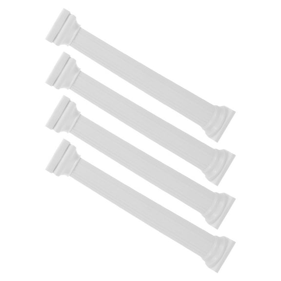 Yardwe 4Pcs Decorative White Plastic Pillars Cake Support Rods for Display
