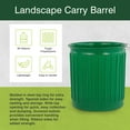 thumbnail image 4 of Chem-Tainer 60 Gal Carry Landscape Barrel w/Steel Top Ring, 3 Pack, Green, 4 of 10