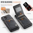 thumbnail image 2 of Decase Premium Magnetic Flip Detachable Wallet Case for iPhone 16 Plus,Shock-Absorbent PU Leather + TPU Back Cover with Credit Card Slots, Anti-Scratch,Fit Mag-Safe Car Mount,Black, 2 of 9