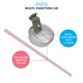 thumbnail image 7 of MIRA 20oz Modern Tumbler with Straw & Flip Lid, Stainless Steel Vacuum Insulated Travel Mug, Taffy Pink, 7 of 7