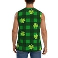 thumbnail image 4 of Haiem Men's Happy St. Patrick's Day5 Print Tank Tops Summer Sleeveless Cut Off Workout T-Shirts Fitness Vest Athletic Undershirts-3X-Large, 4 of 8