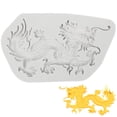 thumbnail image 3 of ORDDIART Grey Dragon Mold for Polymer Clay 1 Piece Silicone Baking Mold for Chocolate Casting Chinese Style, 3 of 8