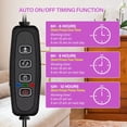 thumbnail image 4 of iPower 1 Tube LED Grow Light with Full Spectrum for Indoor Plants, 3 Light Modes&10 Dimmable Levels, Auto 6H/9H/12H Timer, Red&Blue, 1 Pack, 4 of 7