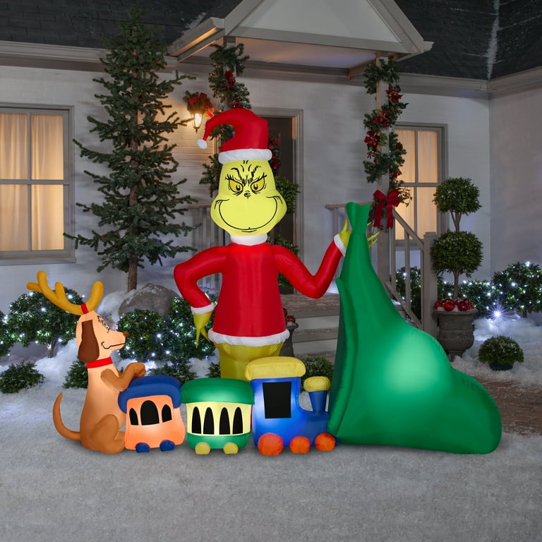 The Grinch purchases With Gift Sack Dr Suess Christmas Inflatable by Gemmy