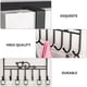 thumbnail image 5 of GOOHOCHY Organizador de toallas con 7 ganchos, perchero negro con diseño de gato, para puerta, 5 of 8