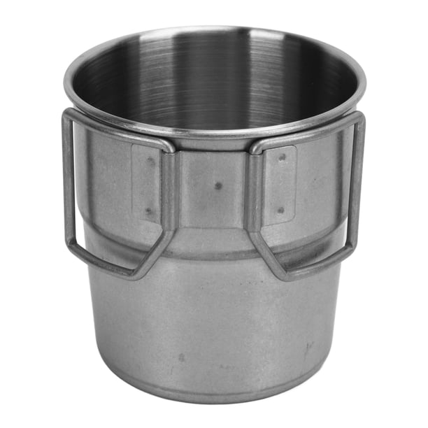 Taza de café de acero inoxidable 304 de 300 ml, taza de agua para té, cerveza y agua de alta resistencia para acampar
