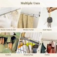 thumbnail image 4 of Shower Curtain Rings, Shower Curtain Rings Rust Proof, Gold, 4 of 5