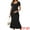 Black, variant on Women's Bodycon Fitted Stretchy Ribbed Midi Maternity Dress S Black