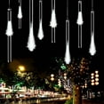 thumbnail image 2 of GLUAAE Upgraded Meteor Shower Rain Lights, 50cm 10 Tubes 540 LED, Waterproof Cascading Lights for Holiday Party Wedding Christmas Tree Decoration (White), 2 of 6