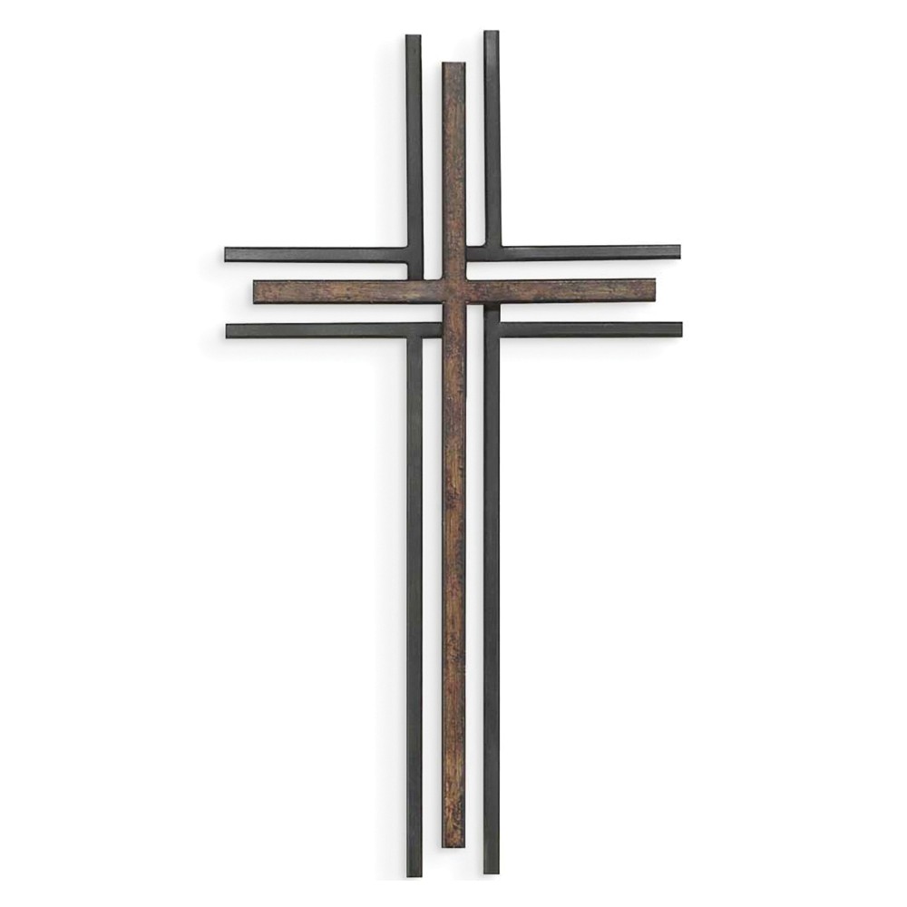 FB Jewels Expressions of Faith Black/Bronze Metal Wall Cross - image 1 of 1