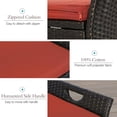 thumbnail image 7 of Patio Wicker Storage Bench Outdoor Rattan Deck Storage Box with Cushion, 7 of 7