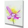 thumbnail image 2 of Beautiful Purple Flower with Yellow - Flowers Canvas Wall Artwork, 2 of 4