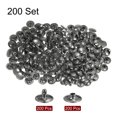 thumbnail image 3 of Uxcell 200 Sets Leather Rivets 12mm x 8mm Metal with 3 Setter Tools for Craft, Gunmetal, 3 of 6