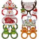 thumbnail image 2 of 8 piezas de gafas navideñas, marcos para gafas de fiesta, accesorios de papel para gafas navideñas, 2 of 2
