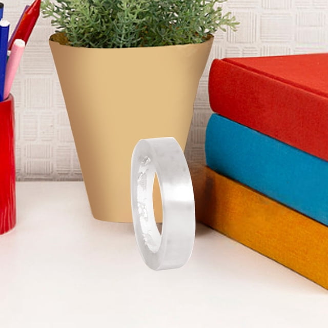 3Pcs Transparent Small Tape, Fufafayo Transparent Small Tape, Clear Adhesive Tape for Office, Study and Home, Mini Sealing Tape for Packaging, Gift Wrapping and Crafts, .0/.2/.8cm Width Options,