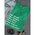 thumbnail image 3 of "More Plants, Peace, Love, Animals Saved. Less Cruelty" Quote Women T-Shirt, Female Medium, 3 of 4