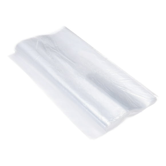 Unique Bargains 30 Pcs Clear Flat Open Plastic Poly Bags 10x14 inch 1 Mil Packaging Bags for Proving Bread, Dough
