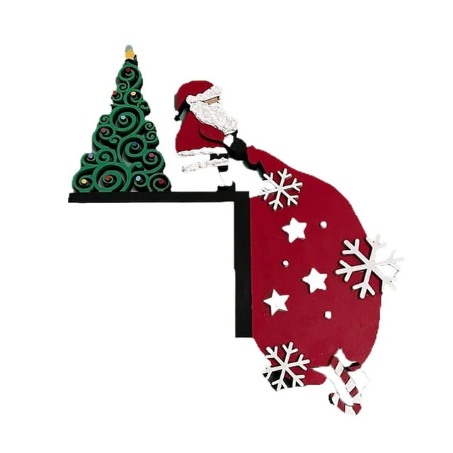 SIfdSeng Get it Fast Christmas Hat with Reindeer and Santa Decorations