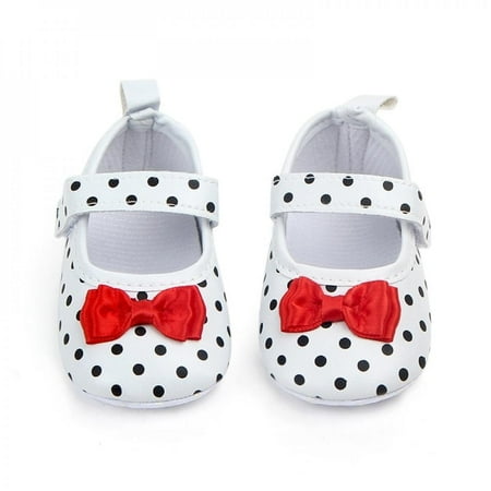 

Baby Girl Shoes Toddler Infant Anti-slip Polka PU First Walkers Shoes Kids Footwear Shoes