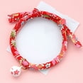 thumbnail image 2 of Collier Floral pour Chaton Ajustable Collier Coloré pour Chiot Collier pour Chat avec Clochette, 2 of 10