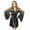 Black, variant on Lolmot Bathrobe for Women Sexy Sleepwear Lingerie Lace Patchwork Temptation Bathrobe with Belt Underwear Nightdress Robe for Women