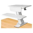 thumbnail image 3 of Kantek Tabletop Standing Workstation Desk with Securing Clamp, White, 3 of 3