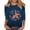 Multicolor#1, variant on Women's 4th of July T-Shirt Patriotic American Eagle Flag Print 3/4 Sleeve Crew Neck Top, Vintage Distressed USA Pride Casual Summer Tee, Plus Size S-5XL