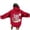 Red, variant on Bibifish Womens Hoodies Letter Floral Print Drawstring Hoodies With Pocket Oversized Fit Spring Fall Long Sleeve Stylish Pullover Tops For Ladies