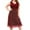 Red, variant on Umfun Summer Dresses for Women 2023, Casual Tank T-shirt Dress Size XL to 4XL, V-Neck Casual Sleeveless Solid Dresses Cocktail Dress Dark Blue
