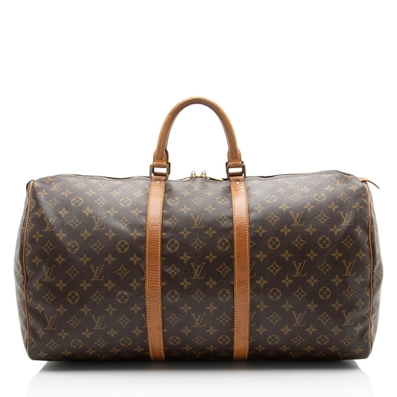 Pre-Owned Louis Vuitton Vintage Monogram Canvas Keepall 55 Duffle