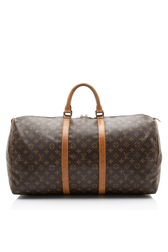 Pre-Owned Louis Vuitton Vintage Monogram Canvas Keepall 55 Duffle