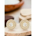 thumbnail image 4 of KEEVA JEWELS 0.50 Carat Total Round Cut Moissanite Stud Earrings for Women, Made in 925 Rose Gold Plated Silver, 4 of 6