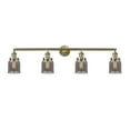 thumbnail image 3 of Innovations Lighting  Bell 4 Light 42" Bath Vanity Light Deco Swirl/Antique Brass, 3 of 5