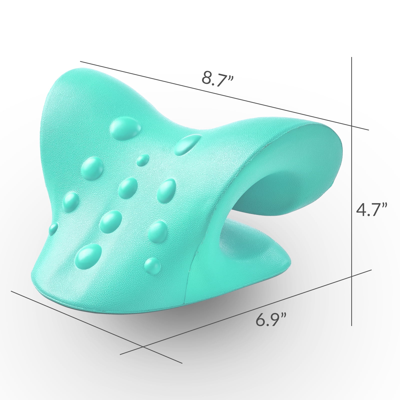 FlexWave Ergonomic Neck & Back Massage Pillow – PU Leather Support Cushion for Relaxation – 3 Colors