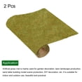 thumbnail image 3 of Uxcell 2pcs Artificial Grass Mat Small Realistic Fake Turf for Garden Lawn Decoration Model Lawn Green 10" x 10", 3 of 5