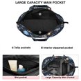 thumbnail image 3 of Dark Blue Christmas Santa Pattern Travel Tote Bags for Women Carry On,Large Weekender Bags for Women Travel,Multi Functional Duffle Bag for Work,Shopping,Sports, 3 of 5