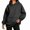 Dark Gray, variant on DJDLJWCJ Womens Oversized Hoodies Loose Fit Long Sleeve Hooded Swatshirts Solid Color Pullover Tops Blue Size S