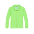 thumbnail image 3 of Hansber Mens Windproof Volunteer Jacket Lightweight Full Zip Windbreaker Workout Running Coat with Pockets Fluorescent Green 4XL, 3 of 5