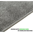 thumbnail image 4 of Custom Size Washable Anti Slip Soft Pile Trellis Bordered Gray Design Runner Rug Carpet for Hallway Stairway Entryway Kitchen Indoor Mat ( Trellis Gray, 3' x 4' ), 4 of 4