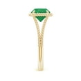 thumbnail image 3 of Angara Natural 1.75 Ct. Emerald Solitaire Ring in 14K Yellow Gold for Women (Ring Size: 3), 3 of 10
