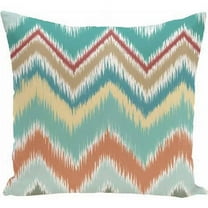 Simply Daisy Stripe Print Decorative Pillow, 16" x 16", Green