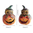 thumbnail image 3 of Búho En Calabaza, Decoración De Halloween, Artesanía De Calabaza De Resina Para Decoración Interior Y Exterior matsuzay HA039935-01, 3 of 6